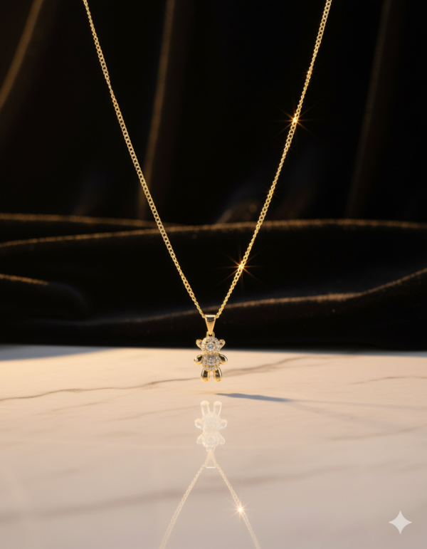 Cadena Bañada en Oro 14K con Dije de Oveja