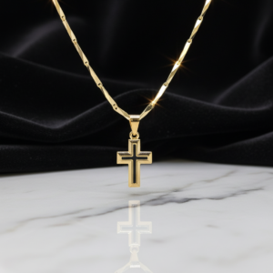 Cadena Bañada en Oro 14K "Esencia" con Cruz