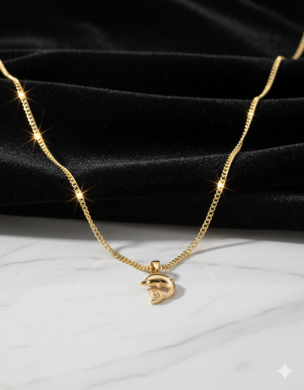 Cadena de 60 cm Bañada en Oro 14K