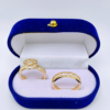 Set Corazón Imperial – Anillos en Oro 18K con Detalle Realzado