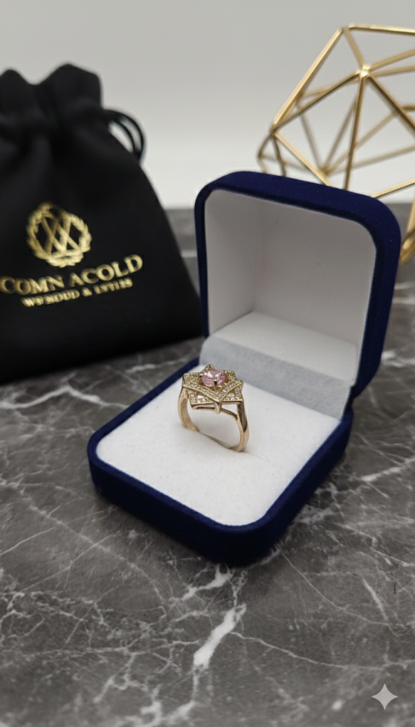 Anillo Royal Pink – Elegancia en Rosa