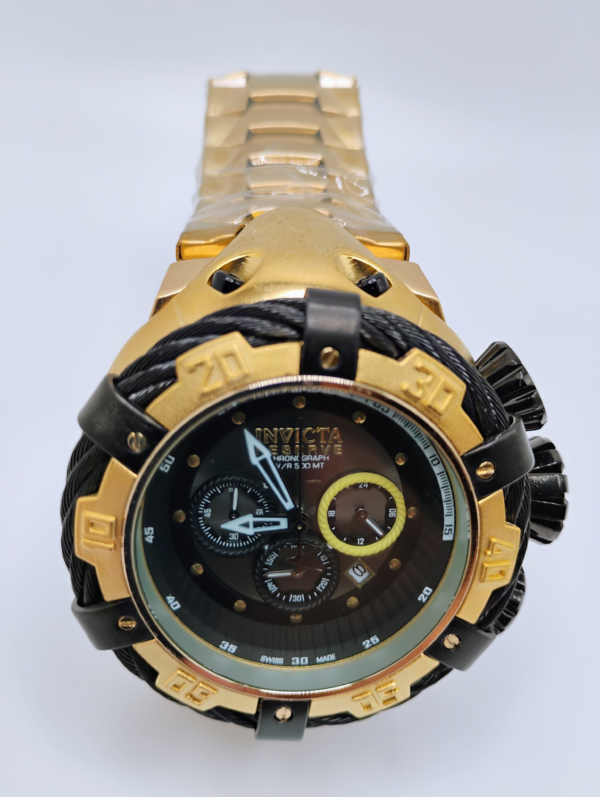 Invicta Reserve Subaqua Noma Chronograph – Black & Gold Heavy Edition