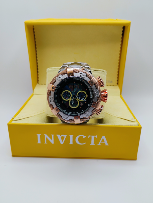 Invicta Reserve Subaqua Chronograph – Bisel Rose Gold & Acero Silver