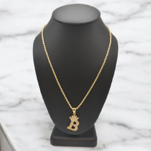 Cadena “Royal B” Bañada en Oro 18K