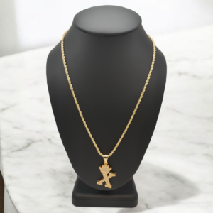 Cadena “Royal X” Bañada en Oro 18K