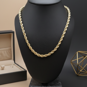 Cadena Golden Rope Deluxe – Brillo 18K
