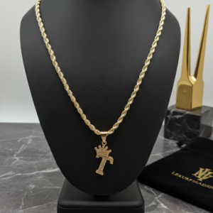 Cadena Rope Crown Inicial “T”