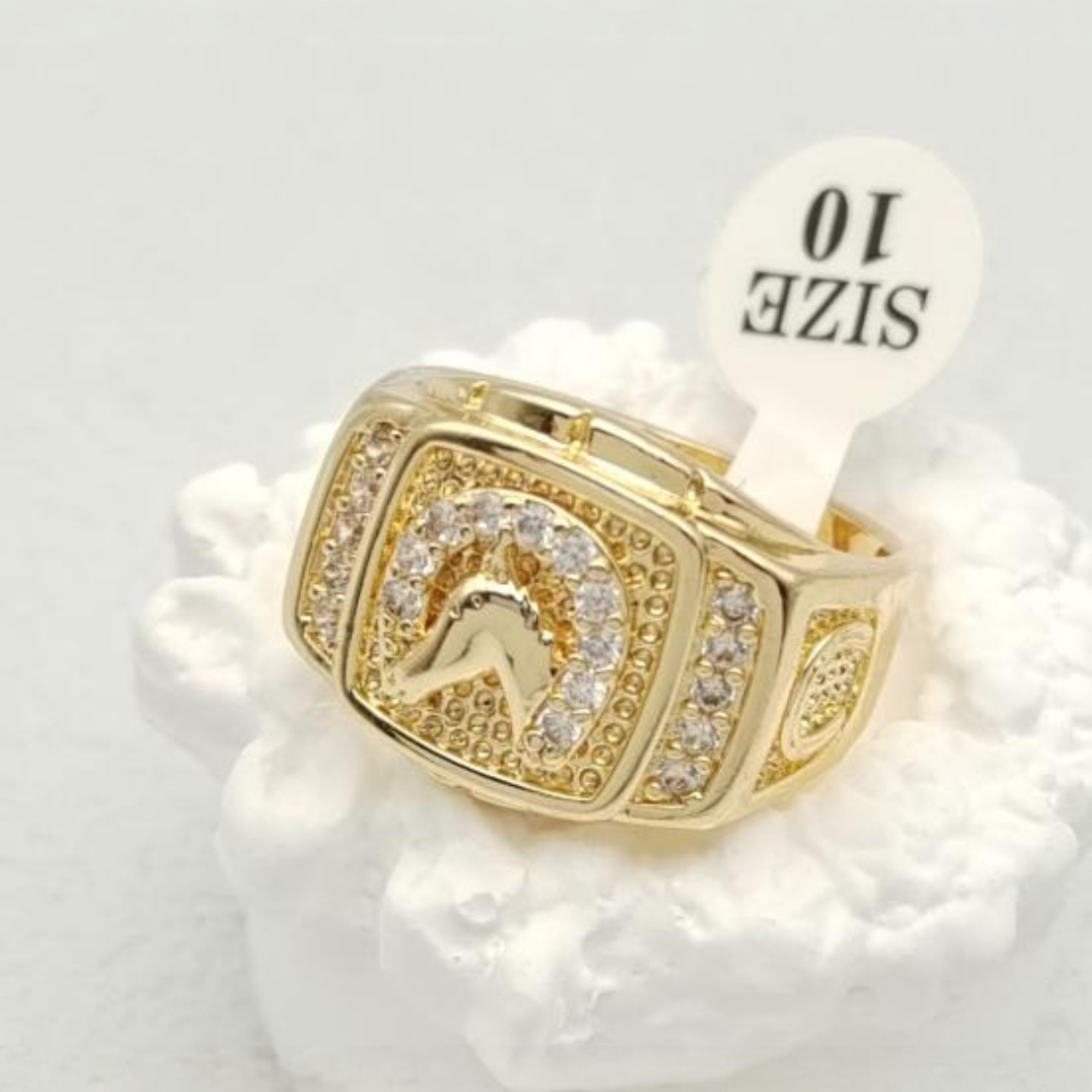 Anillo Guerrero para Hombre en Oro Laminado 14K Diseño Imperial