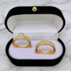Set Emperatriz Dorada – Anillos en Oro 18K con Corte Corona