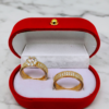 Set Emperatriz Dorada – Anillos en Oro 18K con Corte Corona