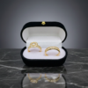 Set Sol de Elegancia – Anillos en Oro 18K con Halo Radial