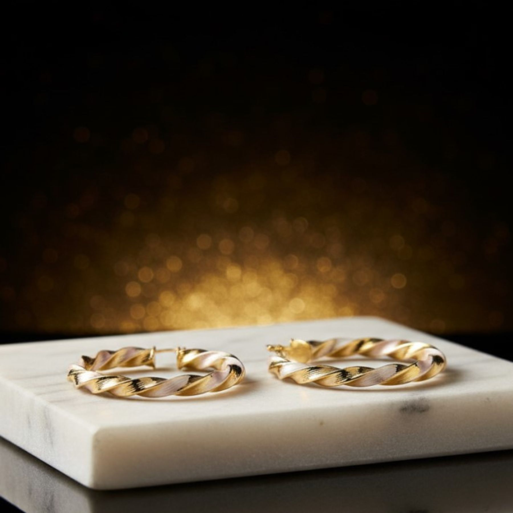 Aros Tricolor Brisa 14K