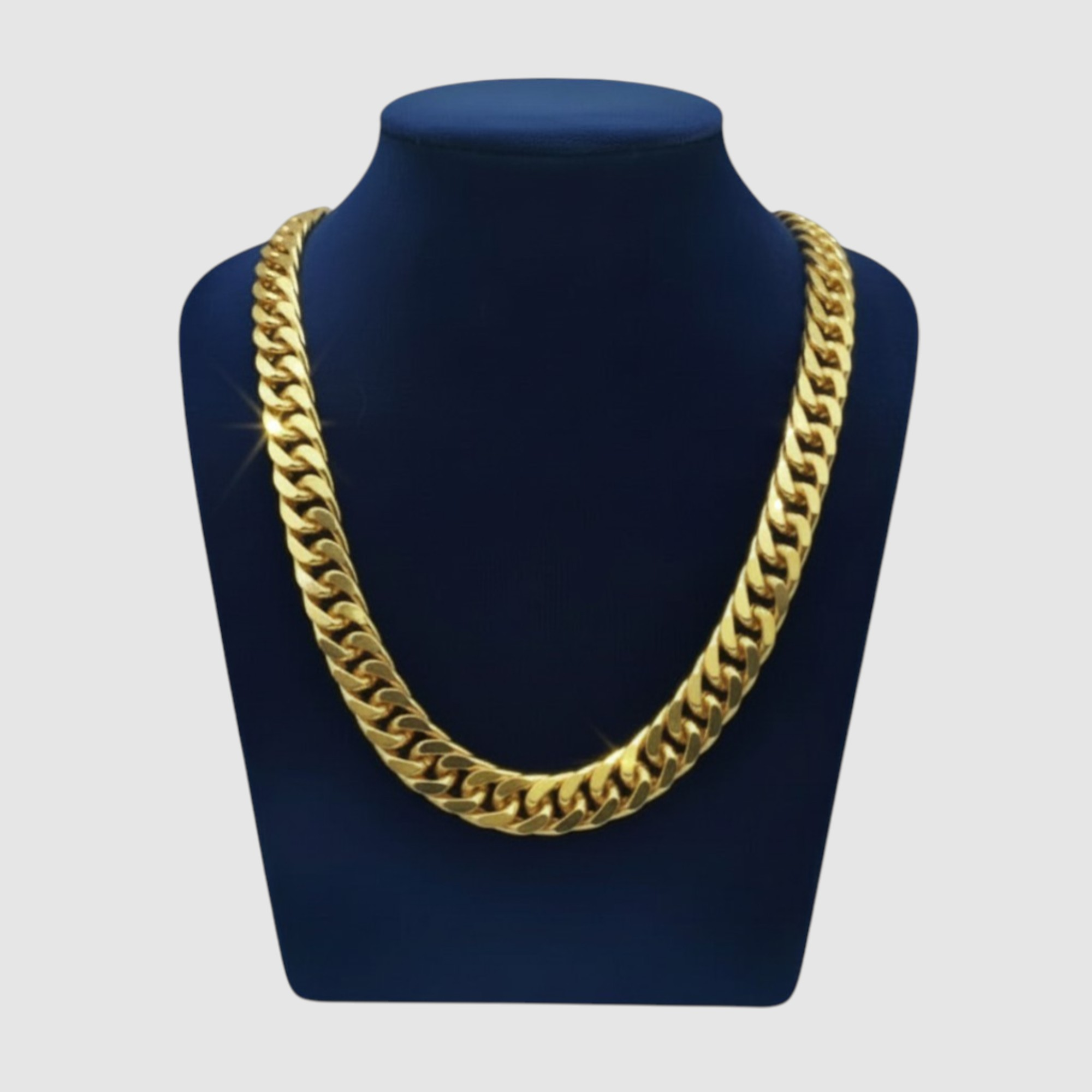 Cadena estilo eslabón tipo Cartier en oro laminado 14K