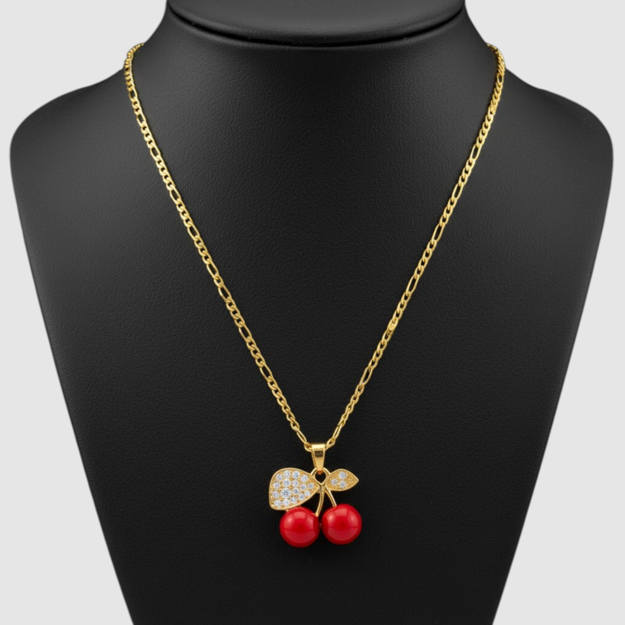 25_Editar_con_IA1.webp Cadena de Cerezas en Oro Laminado 14K con Zirconias