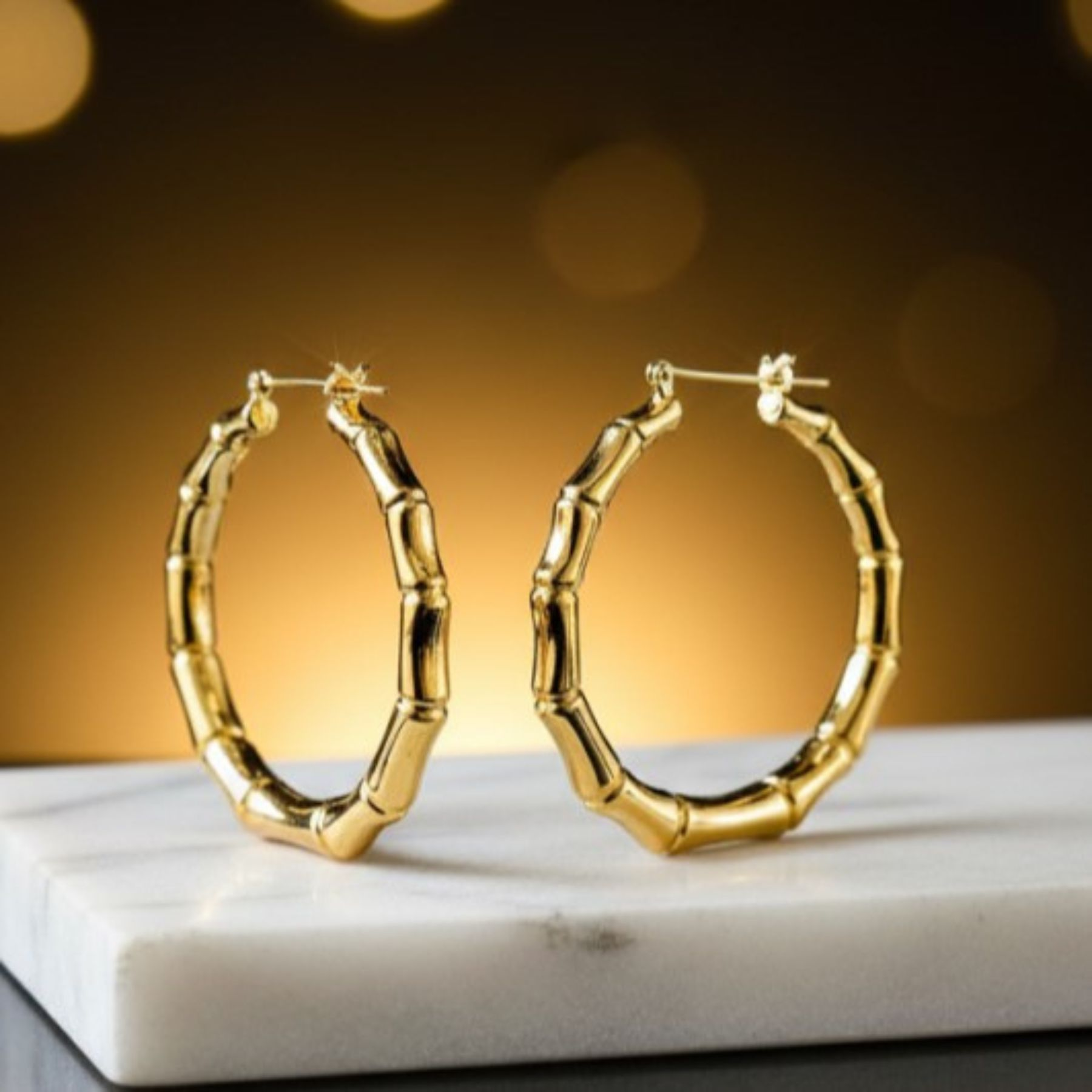 Aros Trenza de Luz 14K