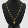 Cadena en Oro Laminado 14K con Dije de Cruz