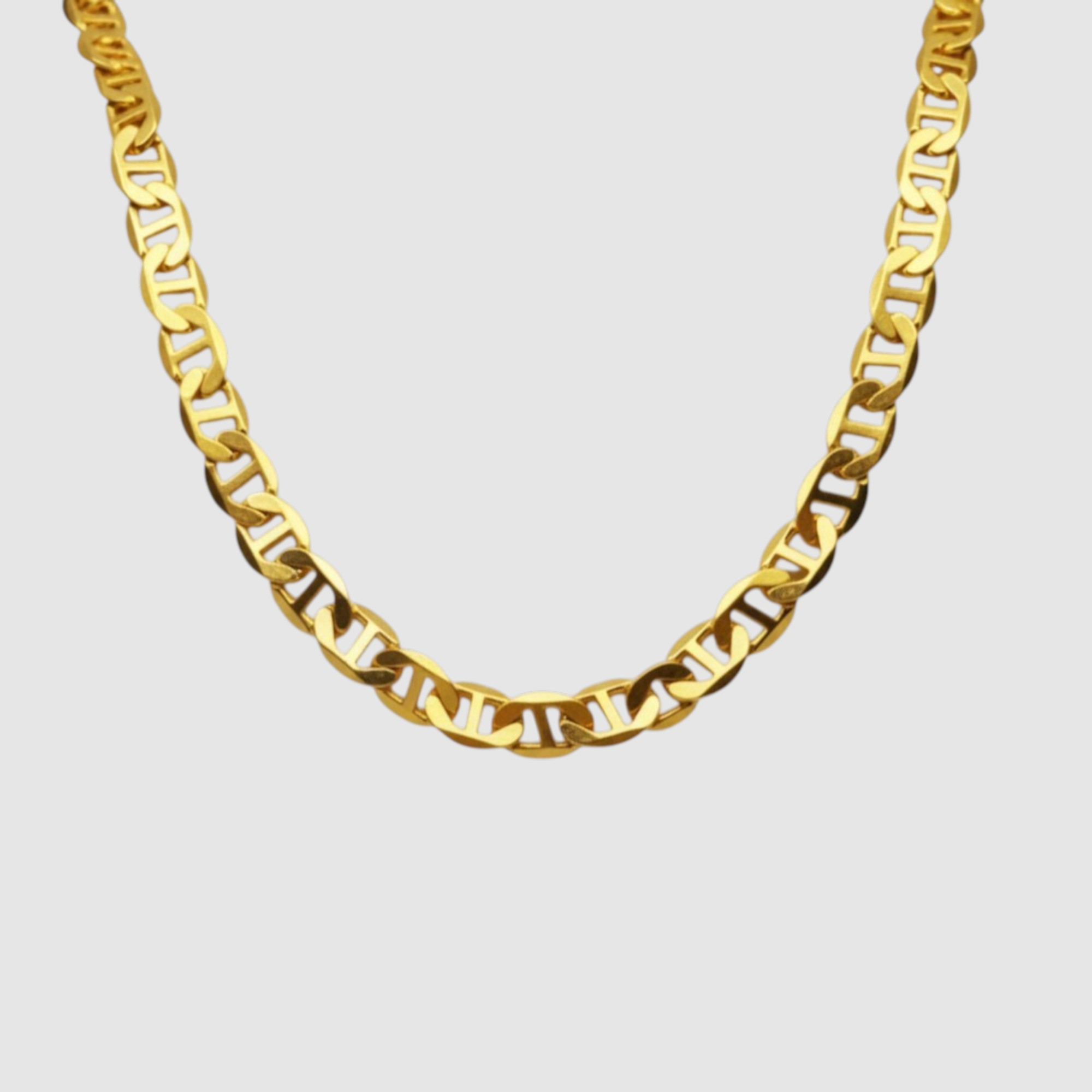 Cadena de eslabón clásico en oro laminado 14K