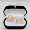 Set Imperio Real – Anillos en Oro 18K con Corte Cuadrado