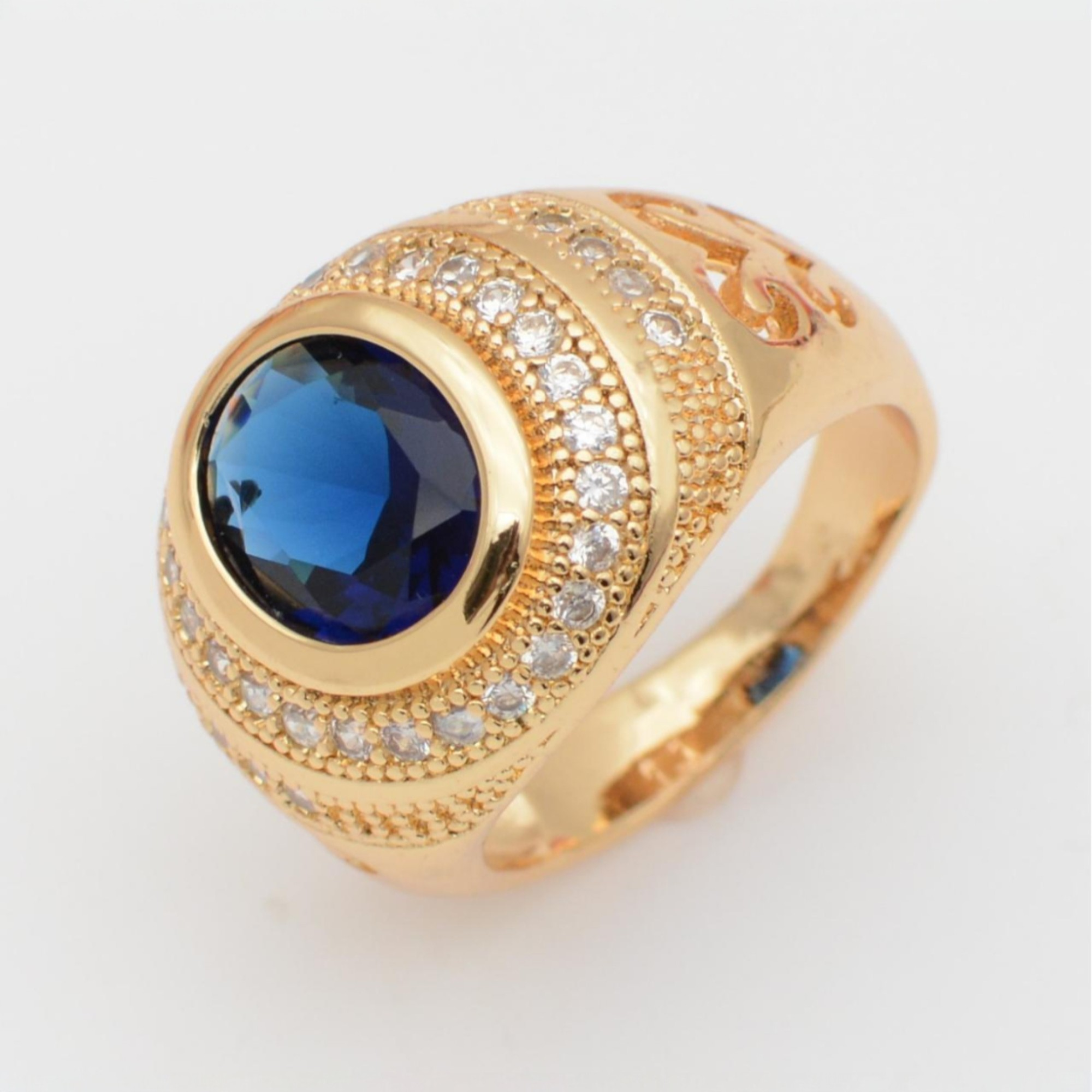 Anillo Imperial en Oro Laminado 14K con Piedra