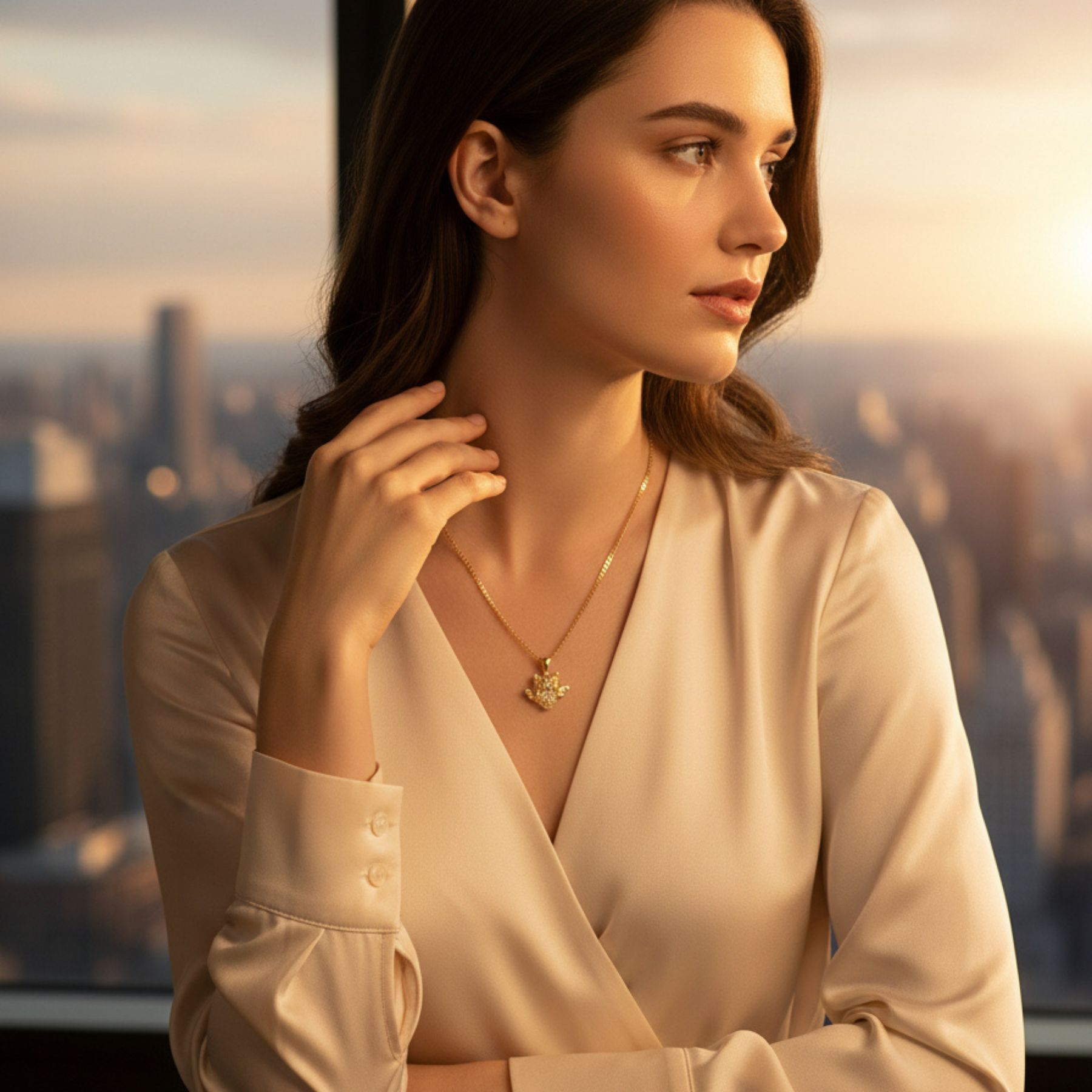 Cadena Bañada en Oro 14K