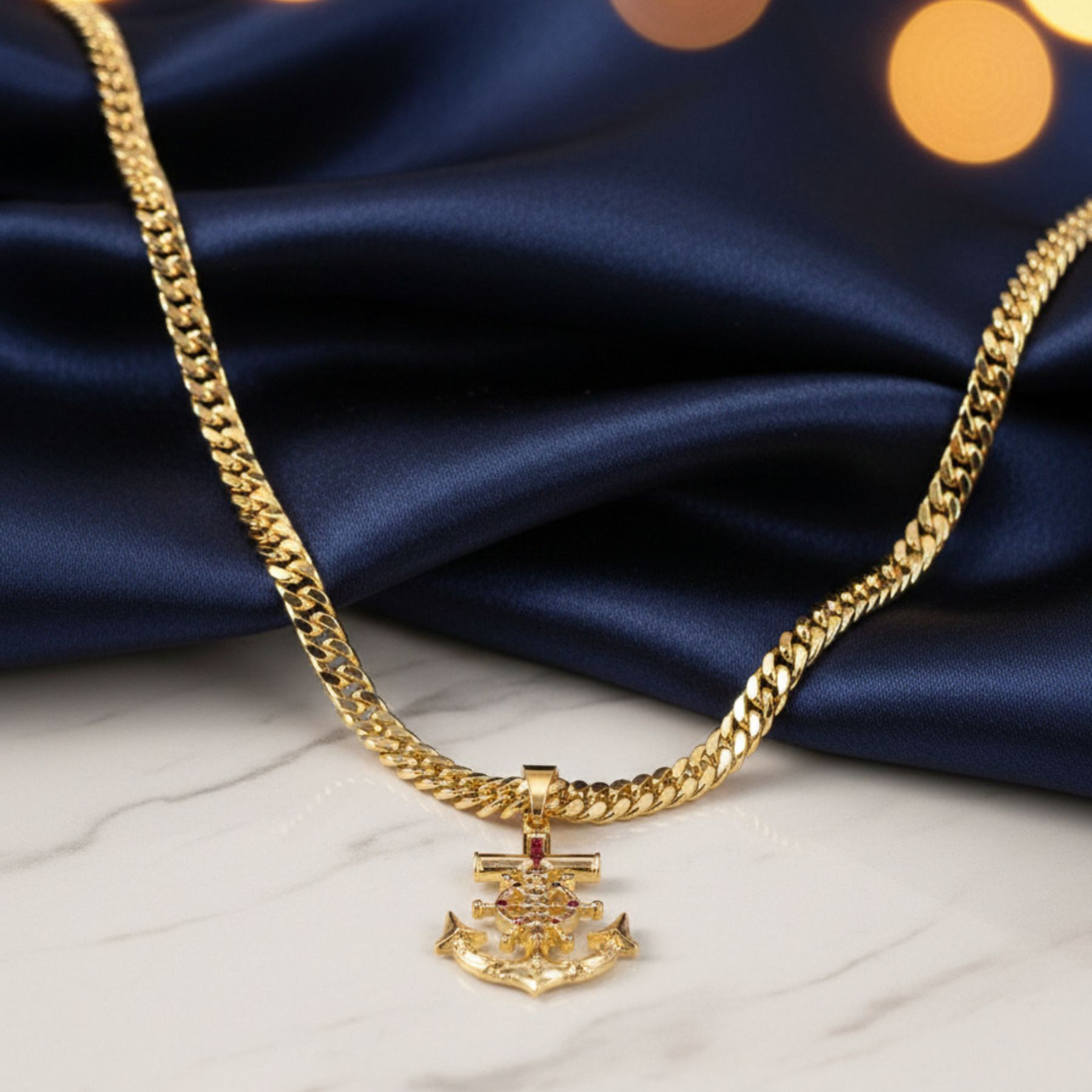 Cadena Bañada en Oro 14K