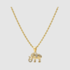tt.webp Collar de la Suerte con Dije de Elefante en Oro Laminado 14k