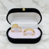 Set Corazón Imperial – Anillos en Oro 18K con Detalle Realzado