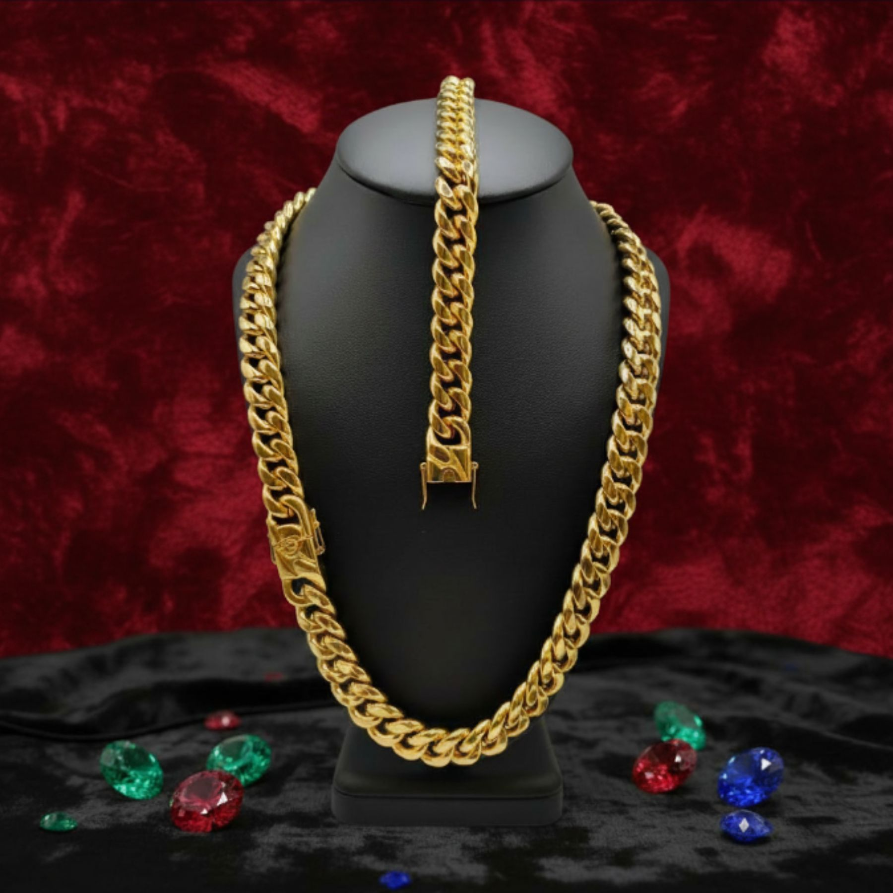 Set Cadena + Pulsera en Oro 18k