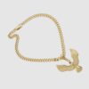 Cadena con Dije Águila en Oro Laminado 14K