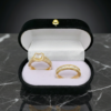 Set Elegancia Real – Dúo de Anillos Oro 18K con Corte Esmeralda