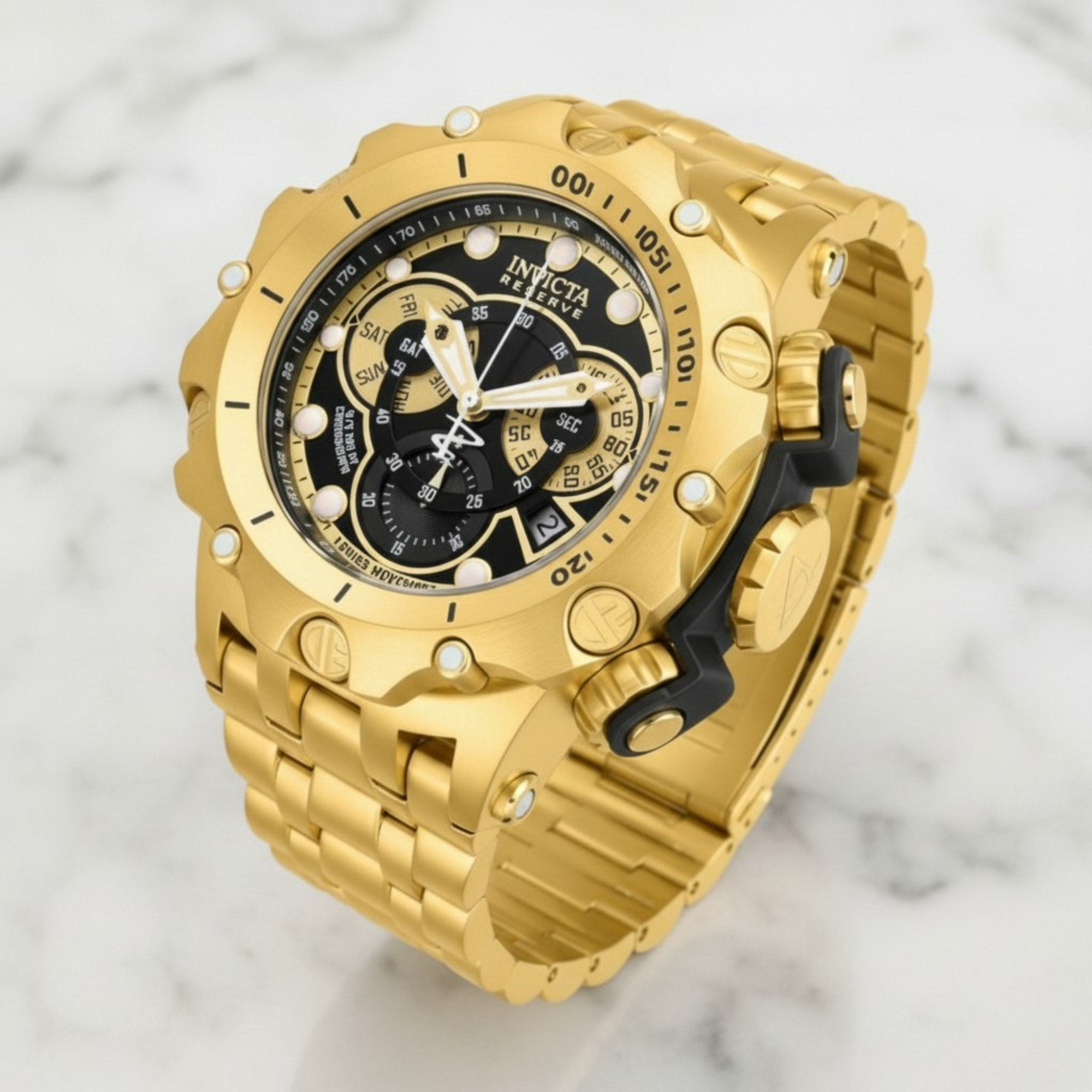 2-2.webp Reloj Estilo Bolt Zeus Dorado Clásicos Para Hombre | Tipo Invicta