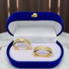 Set Eternidad Real – Anillos Dúo en Oro 18K con Brillo
