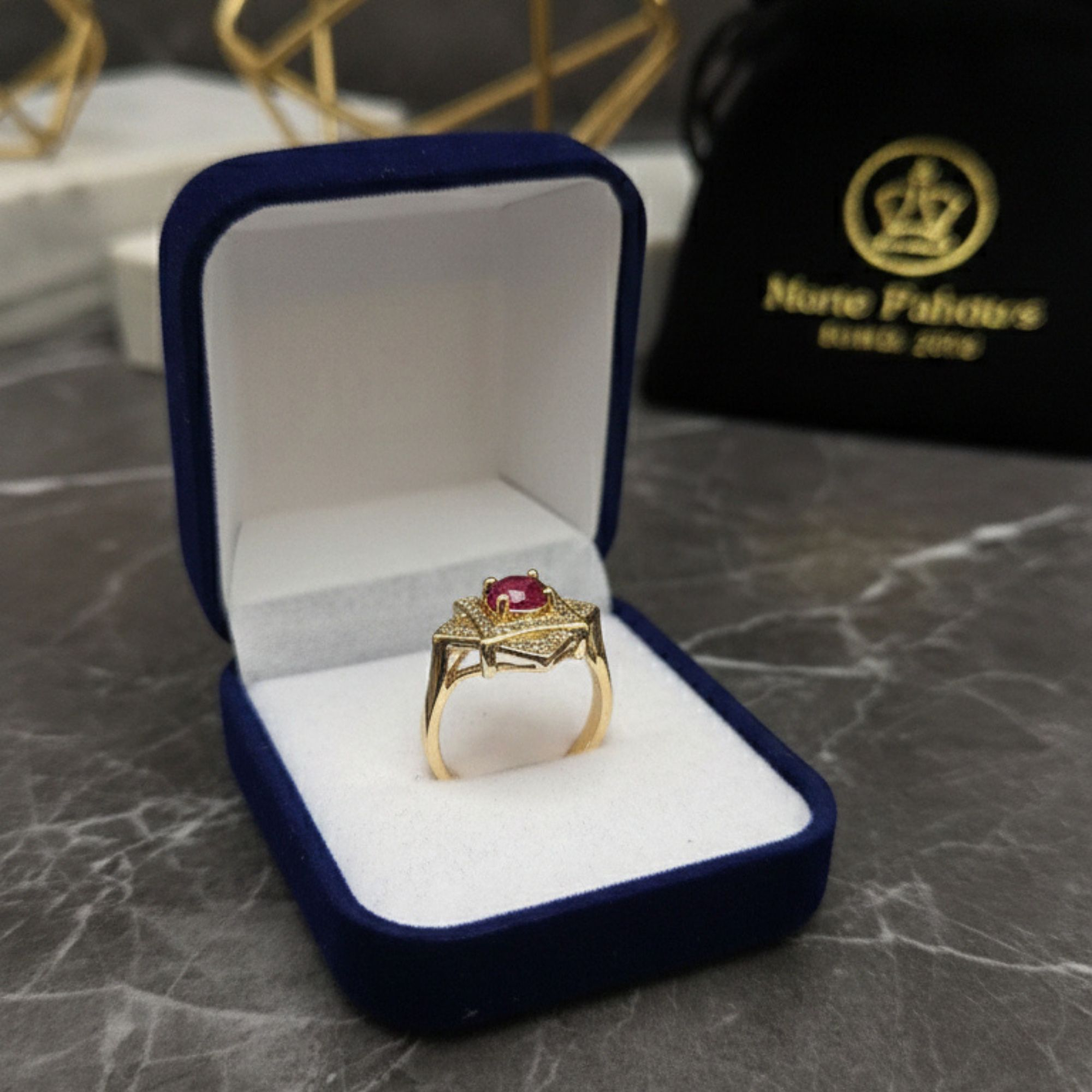 Anillo Imperial Ruby – Exclusividad en Baño de Oro