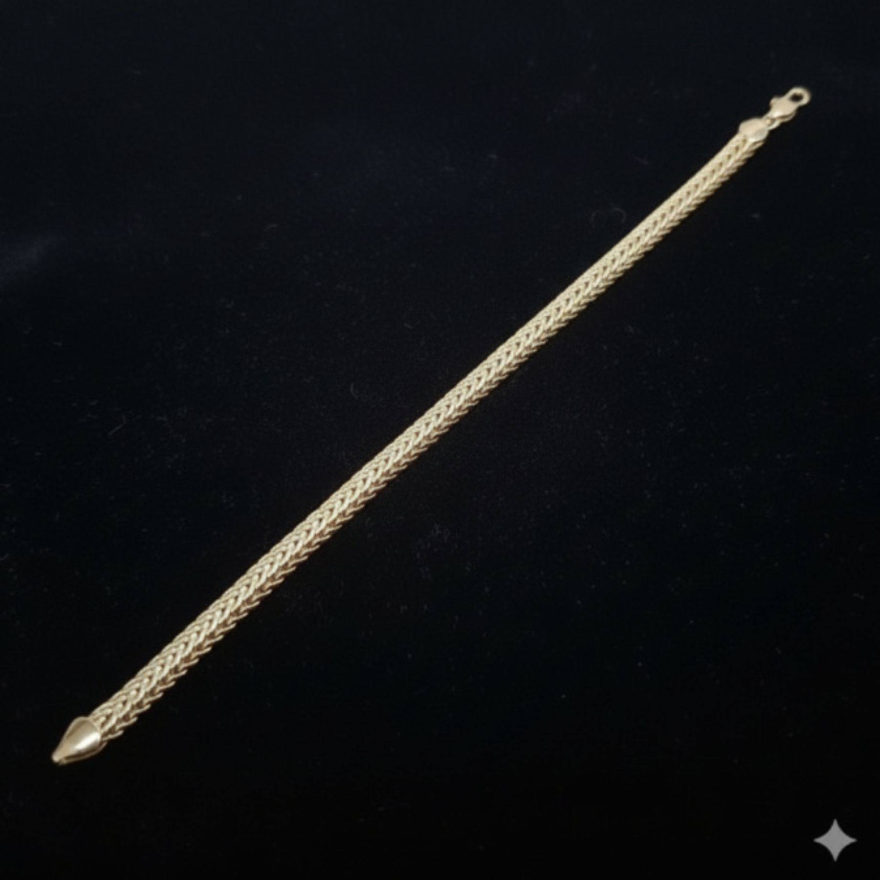 Pulsera Trenzada “Oro Real” 18K