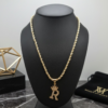 Cadena Rope Crown Inicial “R”