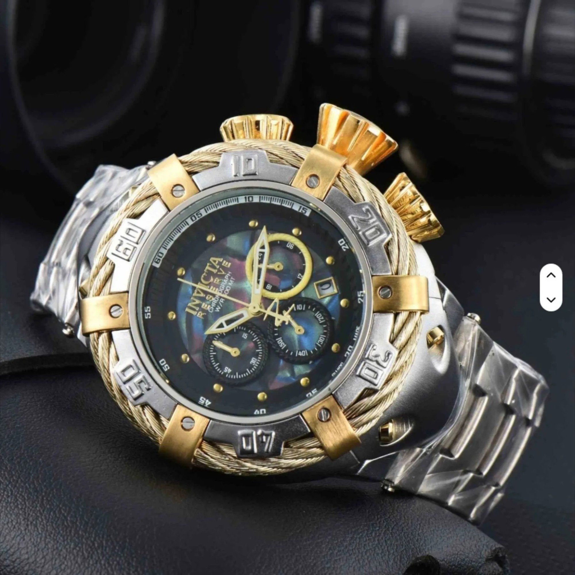 Reloj Estilo Reserve Subaqua Plata y Dorado | Diseño Tipo Invicta
