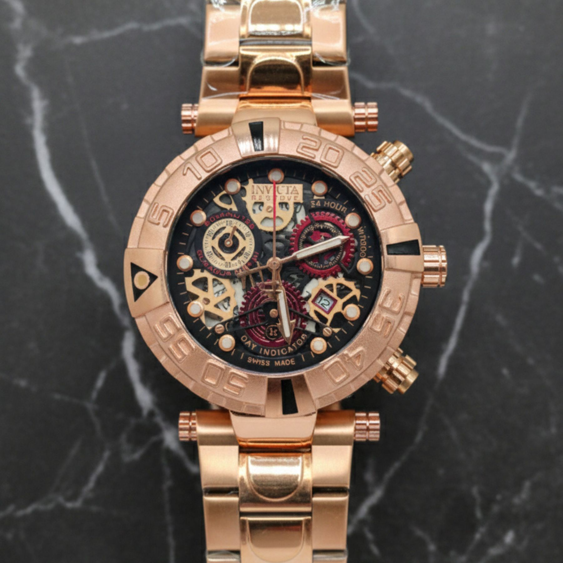 Invict Reserve Subaqua Chrono Day Indicator – Rose Gold Swiss Made