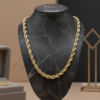 Cadena Golden Twist – Trenza Premium 18K