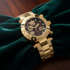 Reloj Dorado para Mujer – Diseño Elegante Tipo Invicta