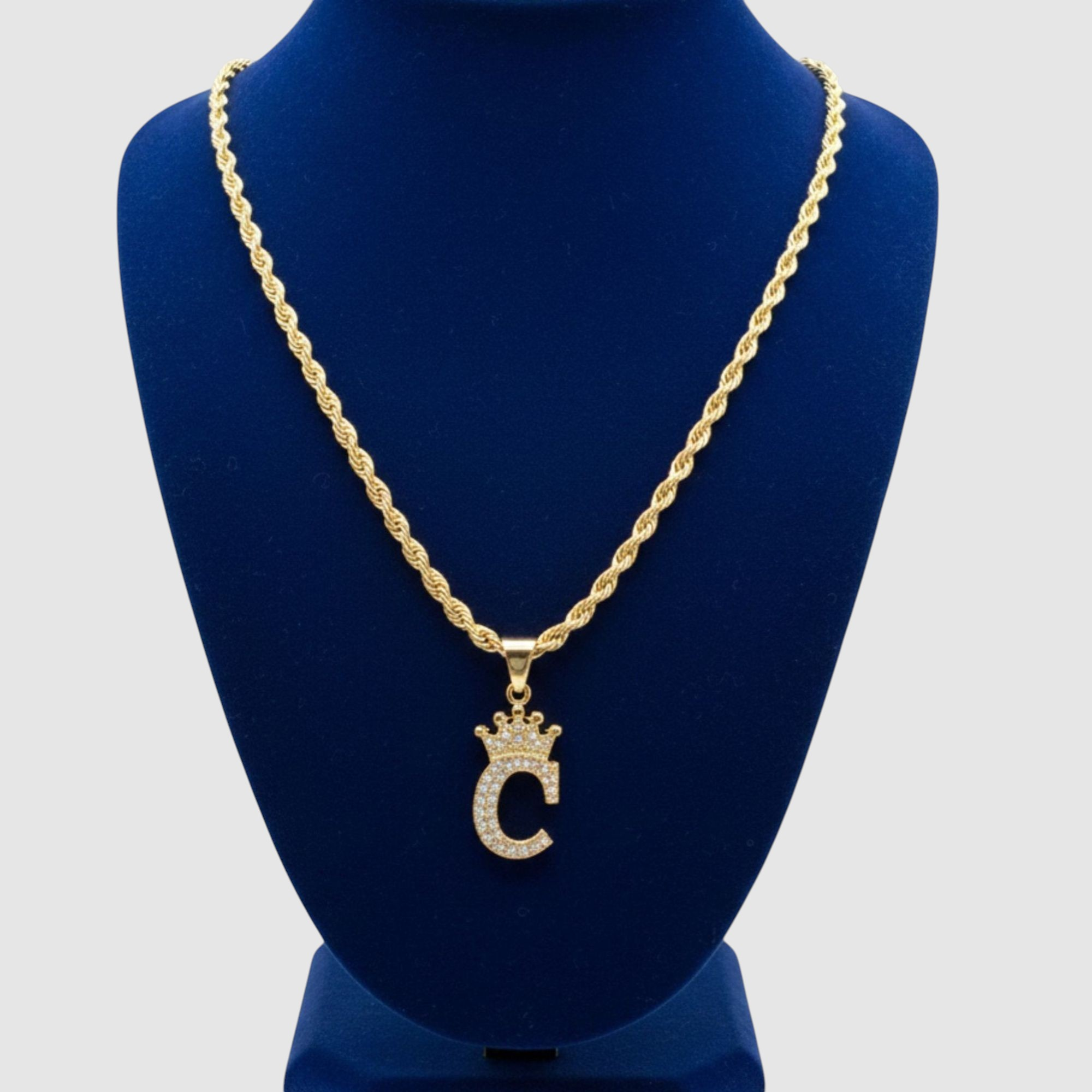 CCCC Cadenas con Inicial A-Z en Oro Laminado 14K